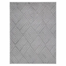  Modern világosszürke geometrikus szőnyeg 80x150 cm DELUX-7-80X150 lakástextília