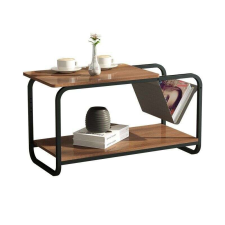 ModernHome Dohányzóasztal újságtartóval #wenge-fekete bútor