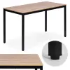 ModernHome Étkezőasztal, ModernHome NORD-O-BC, 120 x 60 cm, téglalap alakú, magasság: 73,5 cm, fém lábak, MDF asztallap, fém váz, csúszásgátló talpak, teherbírás: 100 kg