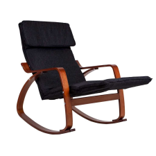 ModernHome hintaszék állítható lábtartó fa karfa | TXRC-03 WALNUT bútor