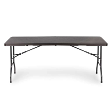 ModernHome Kerti bankett catering asztal összecsukható 180cm rattan | RZK-180B kerti bútor