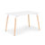 ModernHome Modern téglalap alakú asztal 120x80 cm étkezőbe, nappaliba, konyhába ModernHome