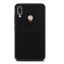MOFI BRIGHT SHIELD műanyag telefonvédő (szilikon keret, textil hátlap) FEKETE | GP-79173 tok és táska