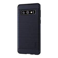 MOFI szilikon telefonvédő (közepesen ütésálló, légpárnás sarok, szálcsiszolt, karbon minta) SÖTÉTKÉK | GP-85026 tok és táska