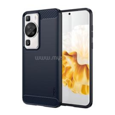 MOFI szilikon telefonvédő (ütésállóság, légpárnás sarok, szálcsiszolt, karbon minta) SÖTÉTKÉK (GP-141104) tok és táska