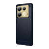 MOFI szilikon telefonvédő (ütésállóság, légpárnás sarok, szálcsiszolt, karbon minta) SÖTÉTKÉK Infinix Note 40 4G (X6853) (GP-159343) (GP-159343)