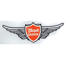 MOGA Nagy felvarró mérete kb. 250mm széles x 80mm magas Mofa Mokickhoz egyéb motorkerékpár alkatrész