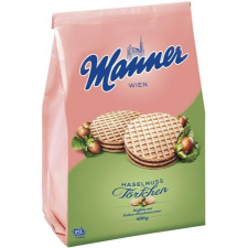 . Mogyorós ostya, 400 g, "Manner Törtchen" csokoládé és édesség