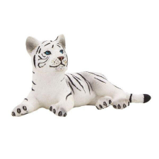 Mojo Fehér tigris kölyök fekvő figura játékfigura