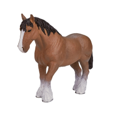 Mojo világosbarna clydesdale ló figura játékfigura