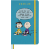  Moleskine 18 Monate Peanuts Charlie & Lucy Wochen Notizkalender 2025/2026, L/A5, 1 Wo = 1 Seite, fester Einband, Riffblau