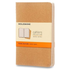 Moleskine Cahier S, barna - 3 darabos kiszerelés füzet