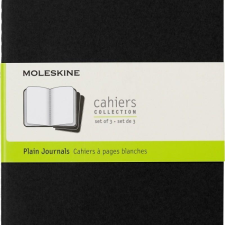 Moleskine Jegyzetfüzet Cahier 3 Darab Qp318 Fekete L Sima (MS-704970) füzet