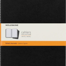 Moleskine Jegyzetfüzet Cahier 3 Darab Qp321 Fekete Xl Vonalas (MS-705014) füzet