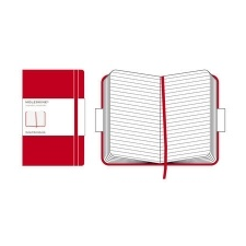 Moleskine Large Ruled Notebook Red naptár, kalendárium