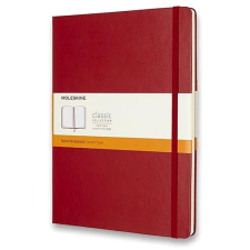 Moleskine XL, keményfedeles, vonalas, piros füzet