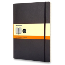 Moleskine XL, puha borító, vonalas, fekete füzet