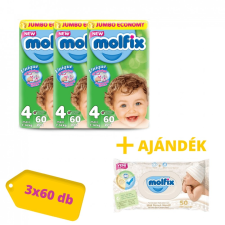 MOLFIX nadrágpelenka, Maxi 4, 7-14 kg HAVI PELENKACSOMAG 3x60 db pelenka