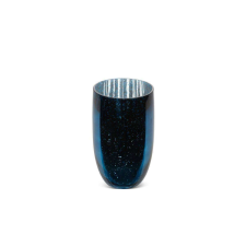  Molly1 üveg váza kék 16x28 cm dekoráció