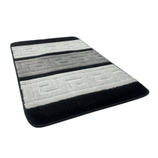 Molly 3812-1 Black-Grey, Fekete-Szürke 1 Részes Fürdőszoba Szőnyeg 50x80cm lakástextília