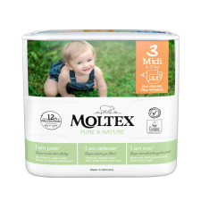  MOLTEX Pure&amp;Nature Egyszer használatos pelenkák 3 Midi (4-9 kg) pelenka