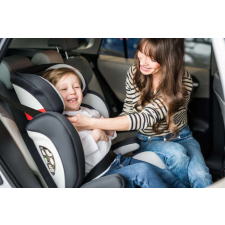 MoMi Quick Fix Autósülés 15-36kg - Seat dots #fehér-fekete gyerekülés