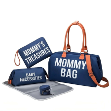 Mommy Bag kismama táska szett - kék pelenkázótáska