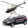 Mondo Toys Carabinieri Fiat Bravo és helikopter fém modell szett 1/43