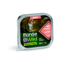 Monge BWild Cat Adult lazacpástétom 100 g macskaeledel