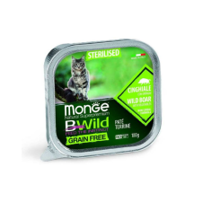 Monge BWild Sterilised vaddisznó 100g macskaeledel