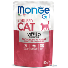  Monge Cat 85gr Grill Pouch Steril Borjú macskaeledel