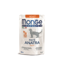 Monge Cat Monoprotein Paté Adult - kacsa 85 g macskaeledel