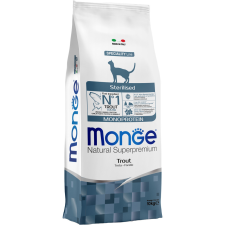 Monge Cat Natural Superpremium Speciality Line Sterilised Monoprotein Száraz Macskatáp (Pisztráng) – 10 kg macskaeledel