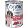 Monge Dog Adult Fresh Veal Chunks in Loaf (48 x 400 g) 19.2kg