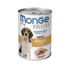 Monge Dog Fresh Chunks in Loaf Adult Kutyakonzerv (Csirke) - 400 g kutyaeledel