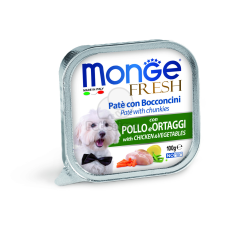  Monge Dog Fresh paté - csirke, zöldség 100 g kutyaeledel