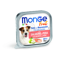 Monge Dog Fruit paté - lazac, körte 100 g kutyaeledel