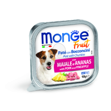 Monge Dog Fruit paté - sertés, ananász 100 g kutyaeledel