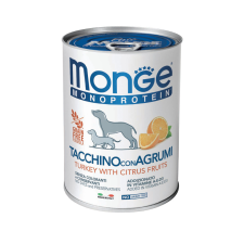 Monge Dog Monoprotein Fruits Pate Can Kutyakonzerv (Pulyka és Citrus) - 400 g kutyaeledel