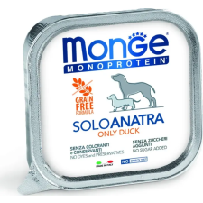 Monge Dog MONOPROTEIN Paté 100% kacsa 150 g kutyaeledel