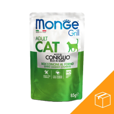Monge Grill Adult Alutasakos Macskaeledel (Nyúl) - 28x85 g macskaeledel