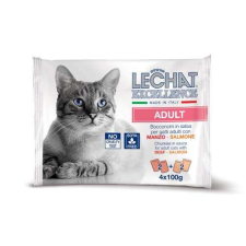  MONGE LECHAT EXCELLENCE ADULT marha/lazac multi pack 4x100g alutasak macskaeledel