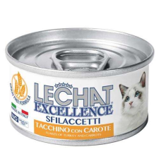 MONGE LECHAT EXCELLENCE FLAKES teljes értékű eledel felnőtt macskáknak - pulykahús répával 80g macskaeledel