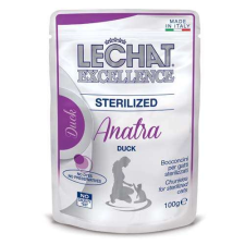  MONGE LECHAT EXCELLENCE STERILIZED kacsa 100g alutasak macskaeledel