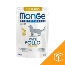 Monge Monoprotein Pate Sterilised Macskaeledel (Csirke) - 28x85 g macskaeledel