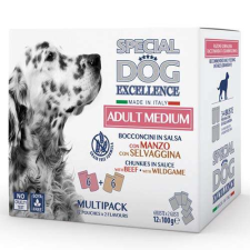  MONGE SPECIAL DOG EXCELLENCE  MEDIUM ADULT marha/vad multi pack 12x100g alutasak kutyaeledel