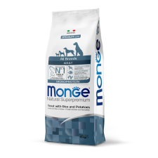  Monge Speciality Line All Breeds Adult Monoprotein száraz kutyatáp - pisztráng, rizs és burgonya 12 kg kutyaeledel