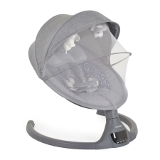 Moni Iswing elektromos hinta, 9 kg, 5seb., szúnyoghálóval grafit MBN-109350 babahinta