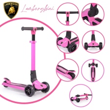 Moni Lamborghini roller 3 kerekű, összecsukható, 50 kg-ig pink roller