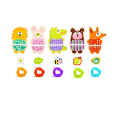 Moni Tooky Toys 5 az 1-ben fűzős állatkák készségfejlesztő